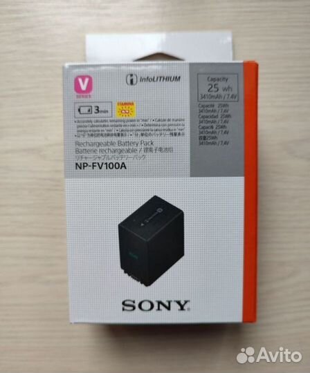 Sony NP-FV100A + Sony BC-TRV Новый комплект