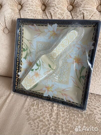 Набор тарелка+лопатка для торта Новый