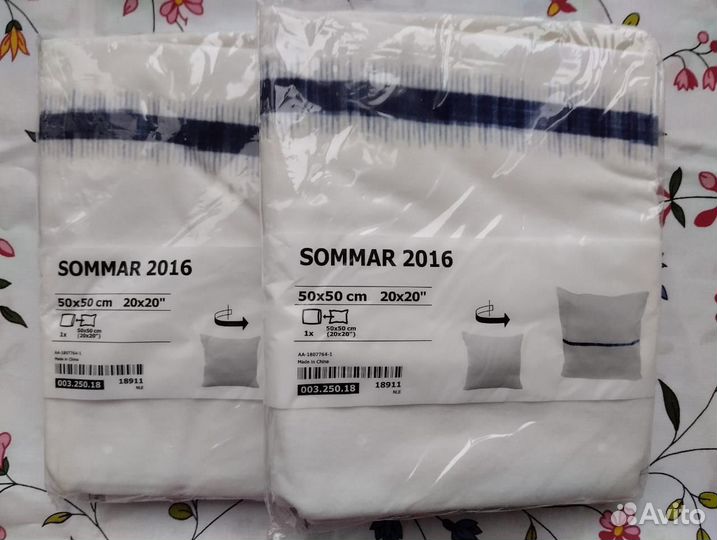 Чехол на подушку sommar икеа соммар 50х50 новый