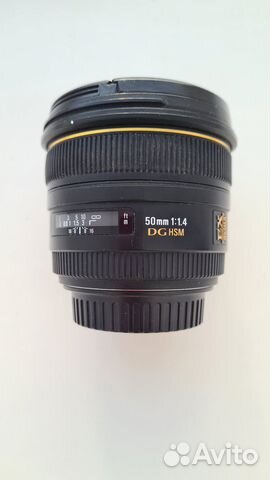 Объектив на Canon Sigma AF 50 mm f/1.4 EX DG HSM