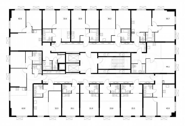 Квартира-студия, 21,9 м², 7/17 эт.