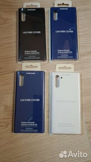 Новый оригинальный кожаный чехол на Samsung Note10