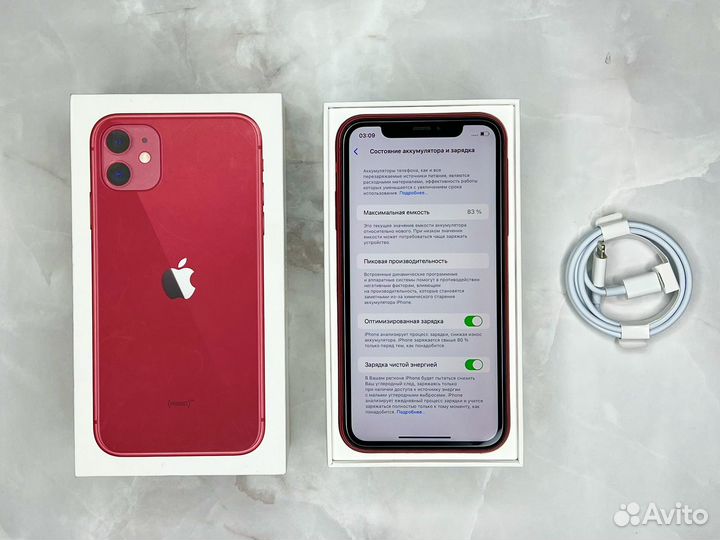 iPhone 11 64Gb Red (83%,чек,гарантия,simesim)