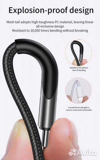 Кабель Type - C 60W PD и кабель Micro на 3А