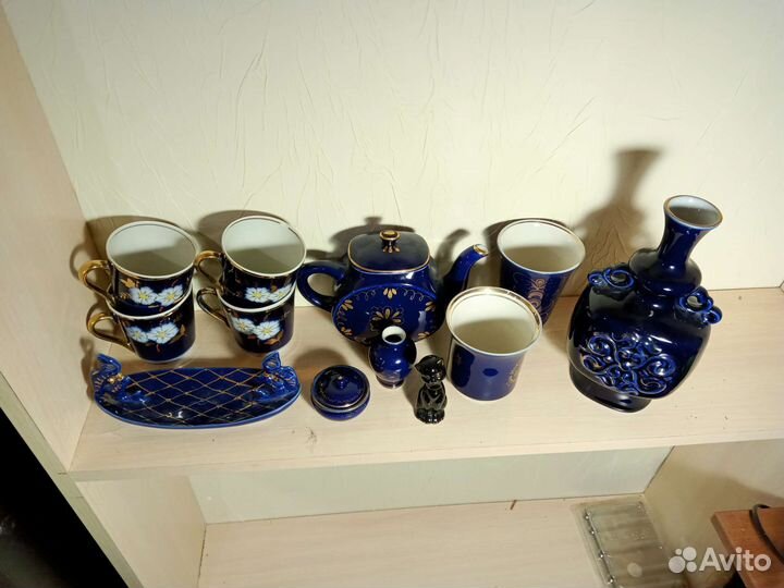 Кобальтовая посуда СССР