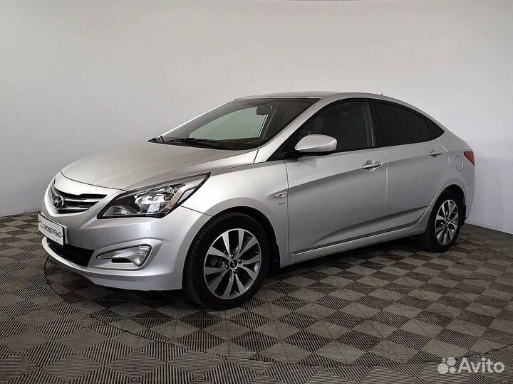 Капот серебристый Hyundai Solaris 1 2014-2017