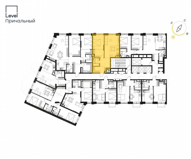 2-к. квартира, 55,2 м², 10/32 эт.