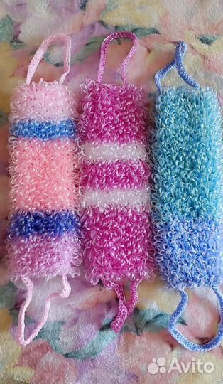 Мочалки ручной вязки