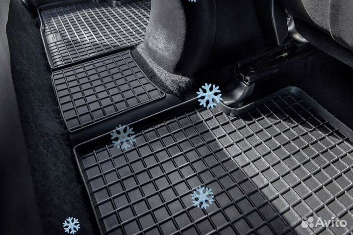 Резиновые коврики полики в салон Ford Focus 3