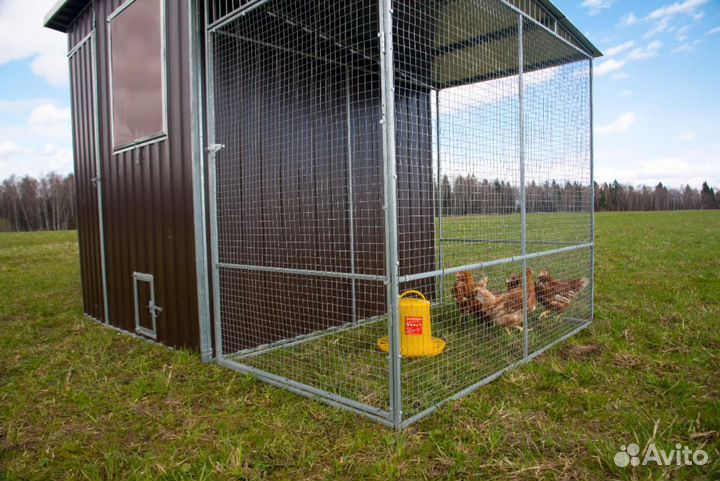 Выгул к курятнику теплоисухо на 45 кур