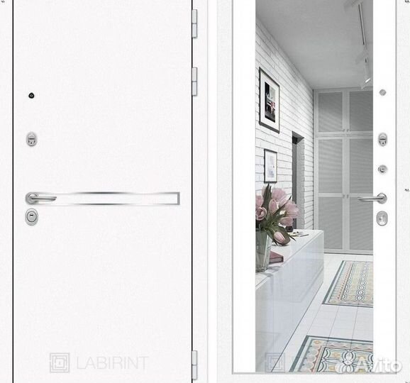 Дверь входная Белая решение для пик