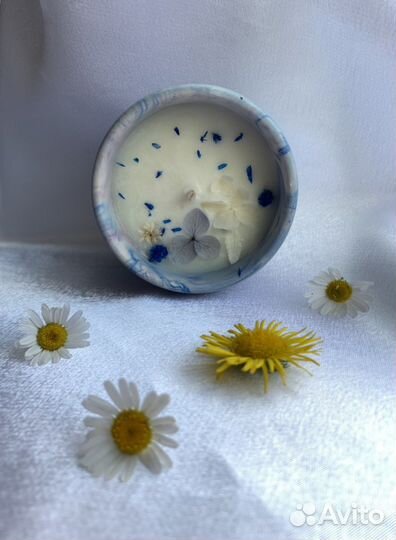 Ароматическая свеча в гипсе