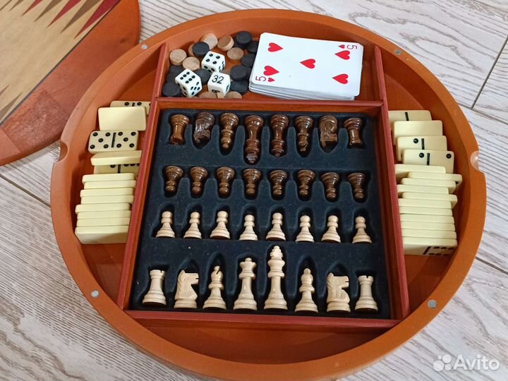 Настольные игры набор деревянные шахматы шашки