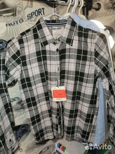 Рубашка на клепках на мальчика/ вещи пакетом