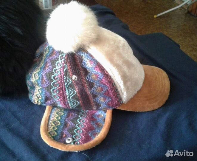 Шапка-ушанка. Зимняя. One size