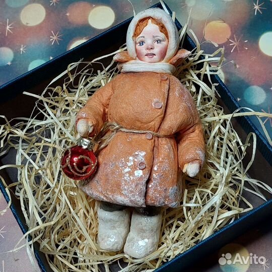 Ватные елочные игрушки