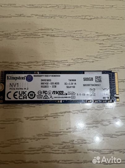 Ssd m2 nvme kingston