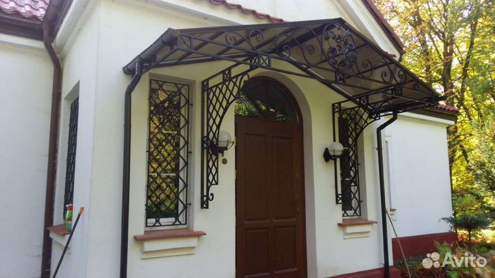 Козырьки и навесы (простые и кованые )