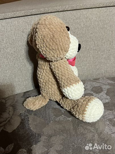 Вязанные игрушки собачка
