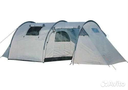 Палатка 4х местная с тамбуром и навесом