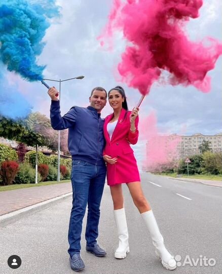 Гендер пати цветной дым дымовая шашка