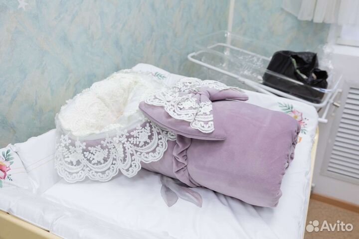 Конверт одеяло на выписку. Еврозима