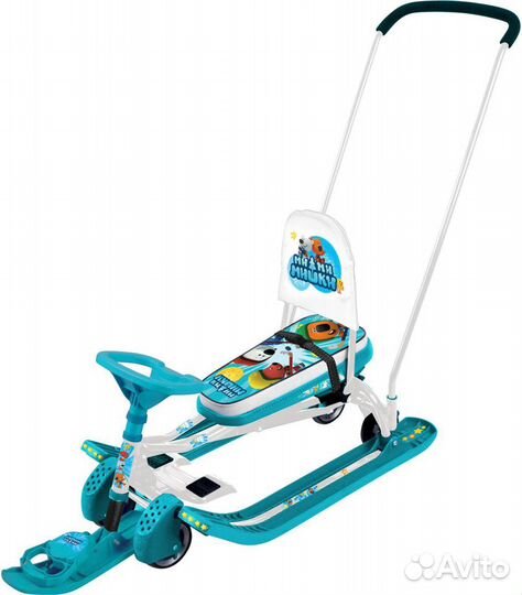 Снегокат,санки на лыжах новые Nika