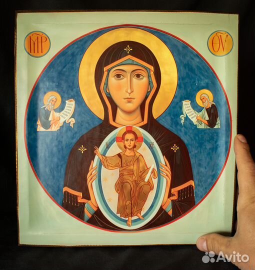 Богоматерь Знамение. Икона деревянная