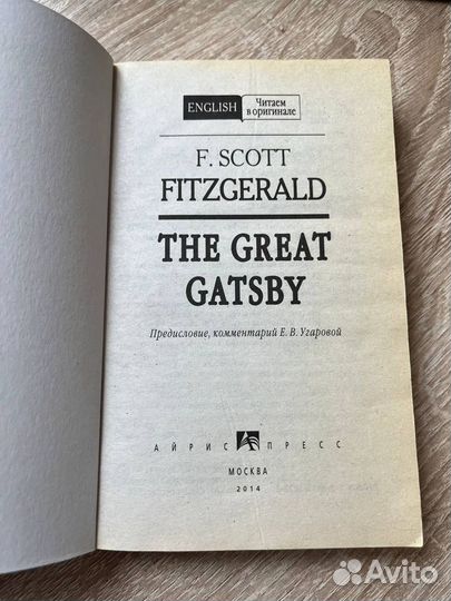 The great gatsby (книга на английском )