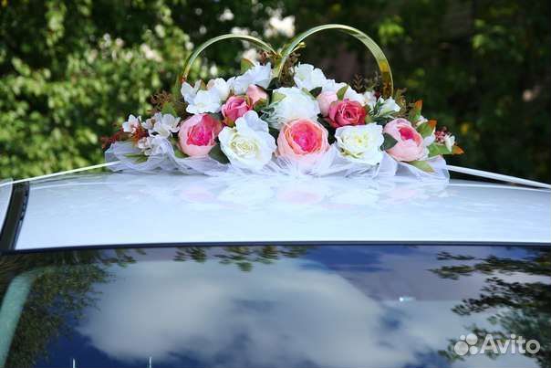 Свадебные украшения на машину
