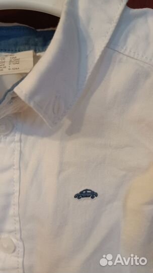 Рубашка детская белая h&m