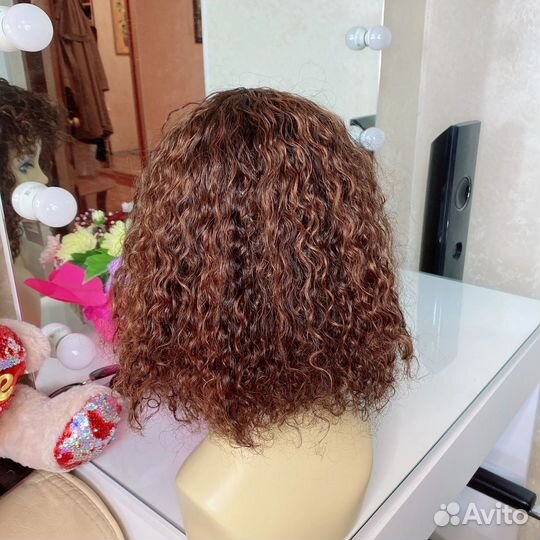 Парик кудри из натуральных волос