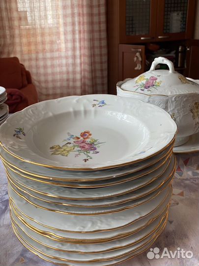 Сервиз столовый, всего 15 предметов