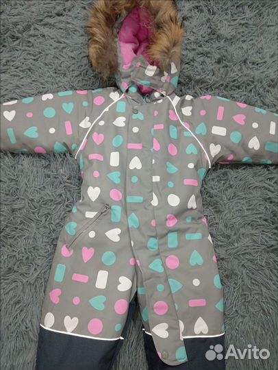 Зимний комбинезон для девочки 98