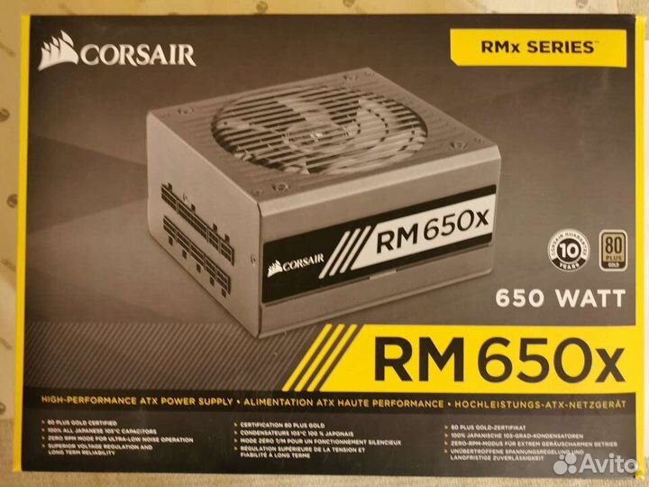 Блоки питания Corsair RM 650х 650i 850x 850i