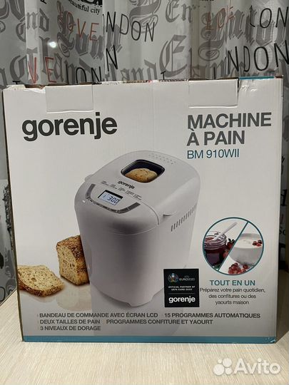 Хлебопечка gorenje