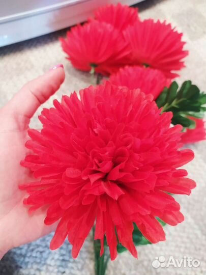 Искусственные цветы букет высотой 62 см