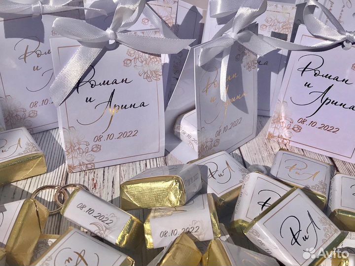 Подарки для гостей на свадьбу, свадебный шоколад