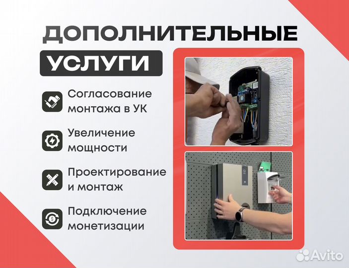 Зарядная станция для электромобилей 7/22кВт Type2