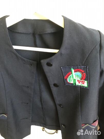 Школьная форма для девочки сарафан+пиджак