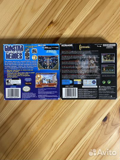 Castlevania и Gunstar Super Heroes на GBA