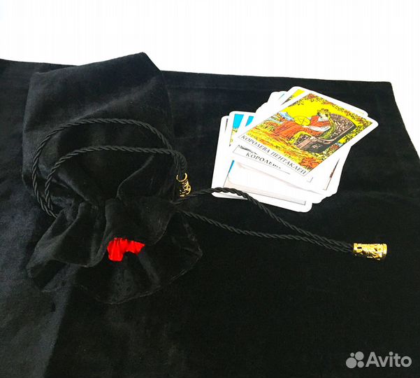 Скатерть и мешочек для Таро,Рун,камней (бархат)
