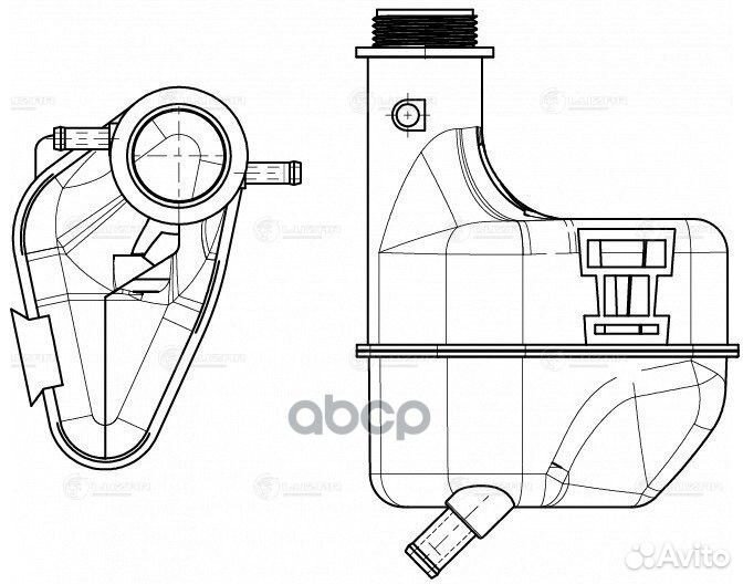 Бачок расширительный Daewoo Matiz 98-; Chevrole
