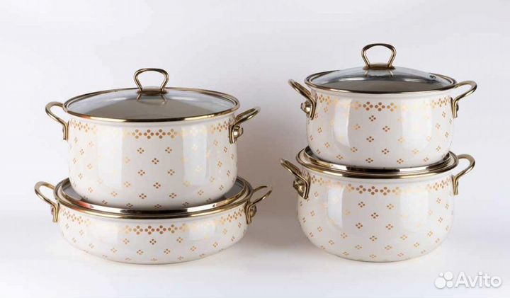 Эмалированные кастрюли набор Турция