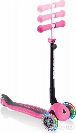 Самокат Globber GO UP foldable lights (2023) розов