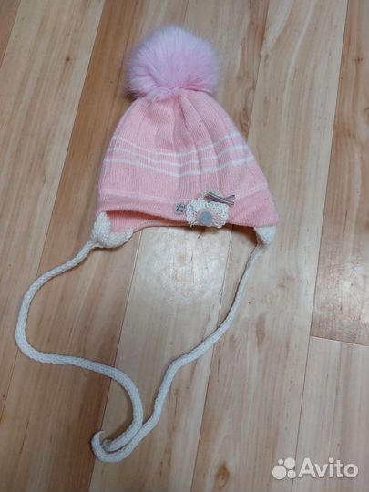 Шапка для девочки 1-2 года зимняя