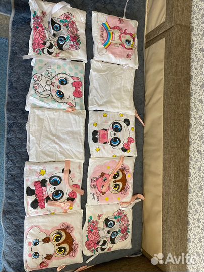 Бортики в детскую кроватку