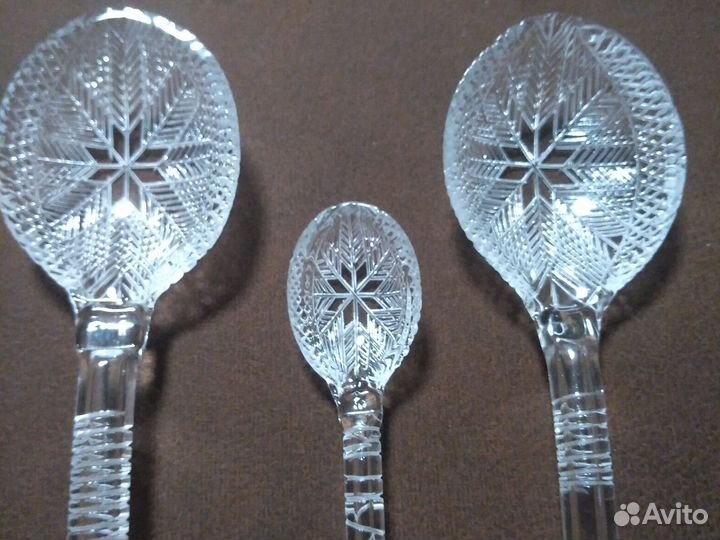 Ложки стеклянные.СССР