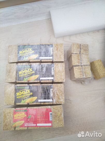 Кукурузный жмых в брикетах