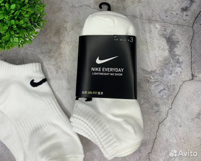 Носки NIke No Show белые оригинал